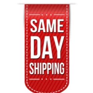 Red Same Day Shipping Banner